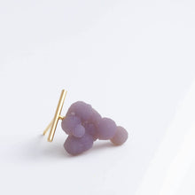 Load image into Gallery viewer, Grape Chalcedony earring
