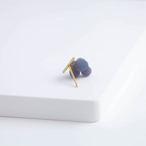 Small Grape Chalcedony earring