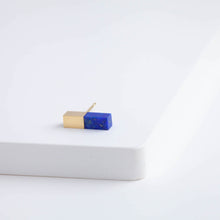 Load image into Gallery viewer, Stick lapis lazuli small stud
