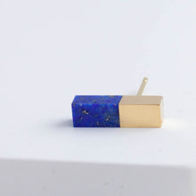 Load image into Gallery viewer, Stick lapis lazuli small stud
