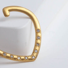 Load image into Gallery viewer, Crest spear ear cuff with diamonds
