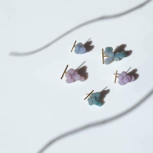 Small Grape Chalcedony earring