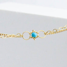 Load image into Gallery viewer, Turquoise whisper chain necklace
