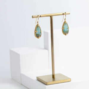 One-of-a-kind Peruvian opal earrings