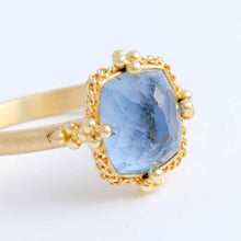 Load image into Gallery viewer, One-of-a-kind rectangular aquamarine ring
