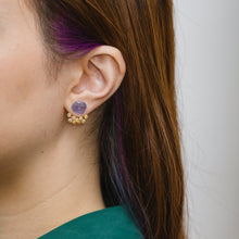 Load image into Gallery viewer, Fairy tanzanite and opal earrings
