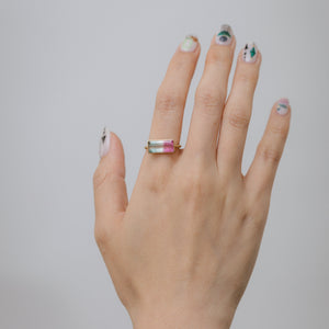 One-of-a-kind Bi-color tourmaline ring - Kolekto 