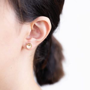 Medium gold petal studs