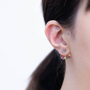 Fairy zoisite and mixed stone earrings [Limited Edition]
