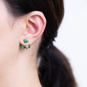 Fairy maw sit sit and green garnet earrings [Limited Edition]