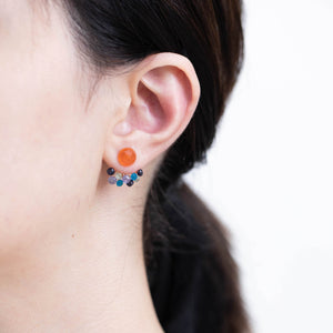 Fairy carnelian and mixed stone earrings