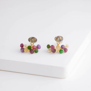 Fairy zoisite and mixed stone earrings [Limited Edition]