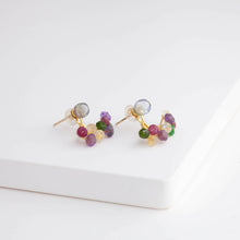 Load image into Gallery viewer, Fairy zoisite and mixed stone earrings [Limited Edition]
