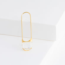 Load image into Gallery viewer, Drop oval quartz earring - Kolekto 
