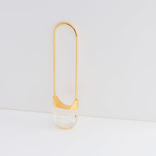 Load image into Gallery viewer, Drop oval rutilated quartz earring - Kolekto 
