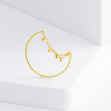 Load image into Gallery viewer, Gold Dust chain ring - Kolekto 
