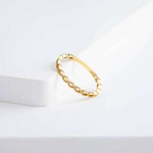 Repeat small oval ring