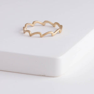 Slanted wavelets ring