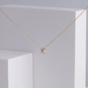 Cat diamond necklace