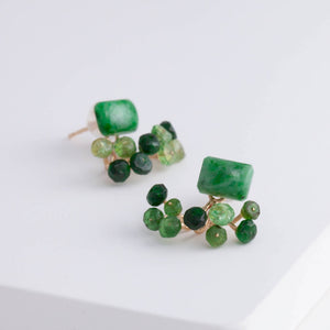 Fairy maw sit sit and green garnet earrings [Limited Edition]