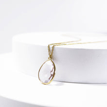 Load image into Gallery viewer, One-of-a-kind facet quartz necklace
