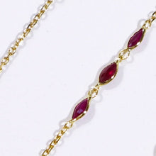 Load image into Gallery viewer, Gemstone X3 ruby bracelet
