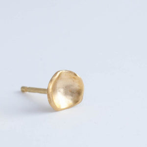 Small gold petal studs