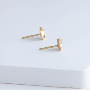 Small gold petal studs