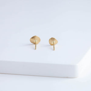 Small gold petal studs