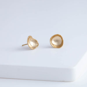 Medium gold petal studs