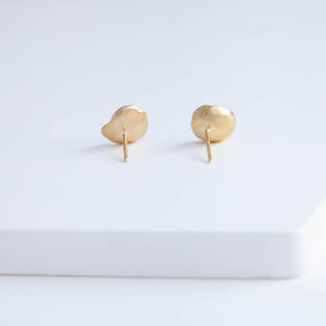 Medium gold petal studs