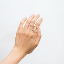 Load image into Gallery viewer, Baby Akoya pearl single pearl diamond ring - Kolekto 
