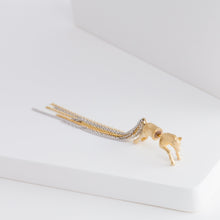 Load image into Gallery viewer, Horse through gold plated silver earring - Kolekto 
