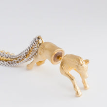 Load image into Gallery viewer, Horse through gold plated silver earring - Kolekto 

