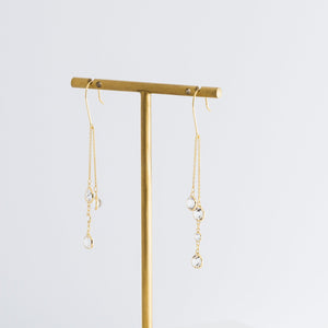 Sliding quartz earrings - Kolekto 