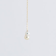 Load image into Gallery viewer, Baby akoya pearl twin pearl drop earrings - Kolekto 
