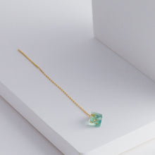 Load image into Gallery viewer, Rough stone fluorite drop earring - Kolekto 
