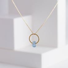Load image into Gallery viewer, Rough stone aquamarine pendant - Kolekto 
