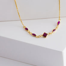 Load image into Gallery viewer, Gemstone ruby necklace - Kolekto 
