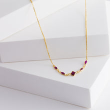 Load image into Gallery viewer, Gemstone ruby necklace - Kolekto 
