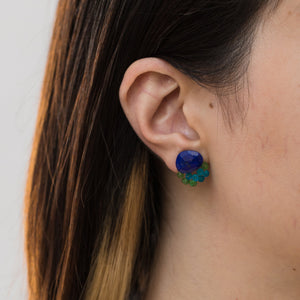Fairy lapis lazuli and mixed stone earrings - Kolekto 