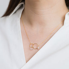 Load image into Gallery viewer, Bubble triple ring necklace - Kolekto 
