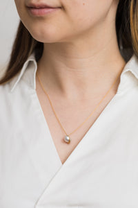Divide slide face +2mm necklace - Kolekto 
