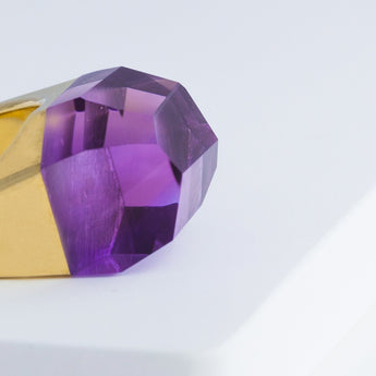 Rock amethyst ring - Kolekto 