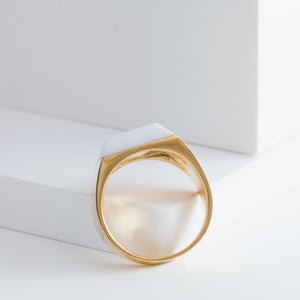 Chalcedony signet ring - Kolekto 