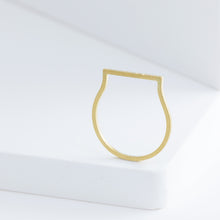 Load image into Gallery viewer, Octagon raised bar ring - Kolekto 
