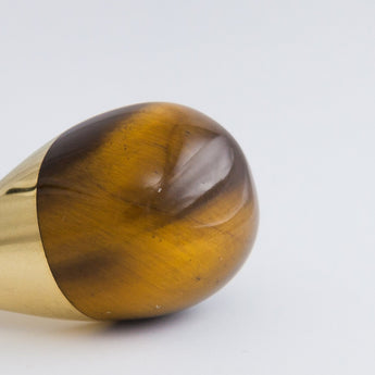 Rock tiger's eye ring - Kolekto 