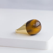 Load image into Gallery viewer, Rock tiger&#39;s eye ring - Kolekto 
