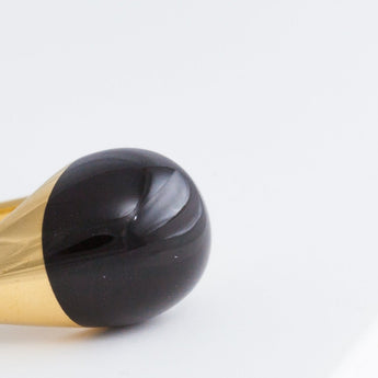 Mini rock onyx ring - Kolekto 