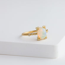 Load image into Gallery viewer, Spread water opal diamond ring - Kolekto 
